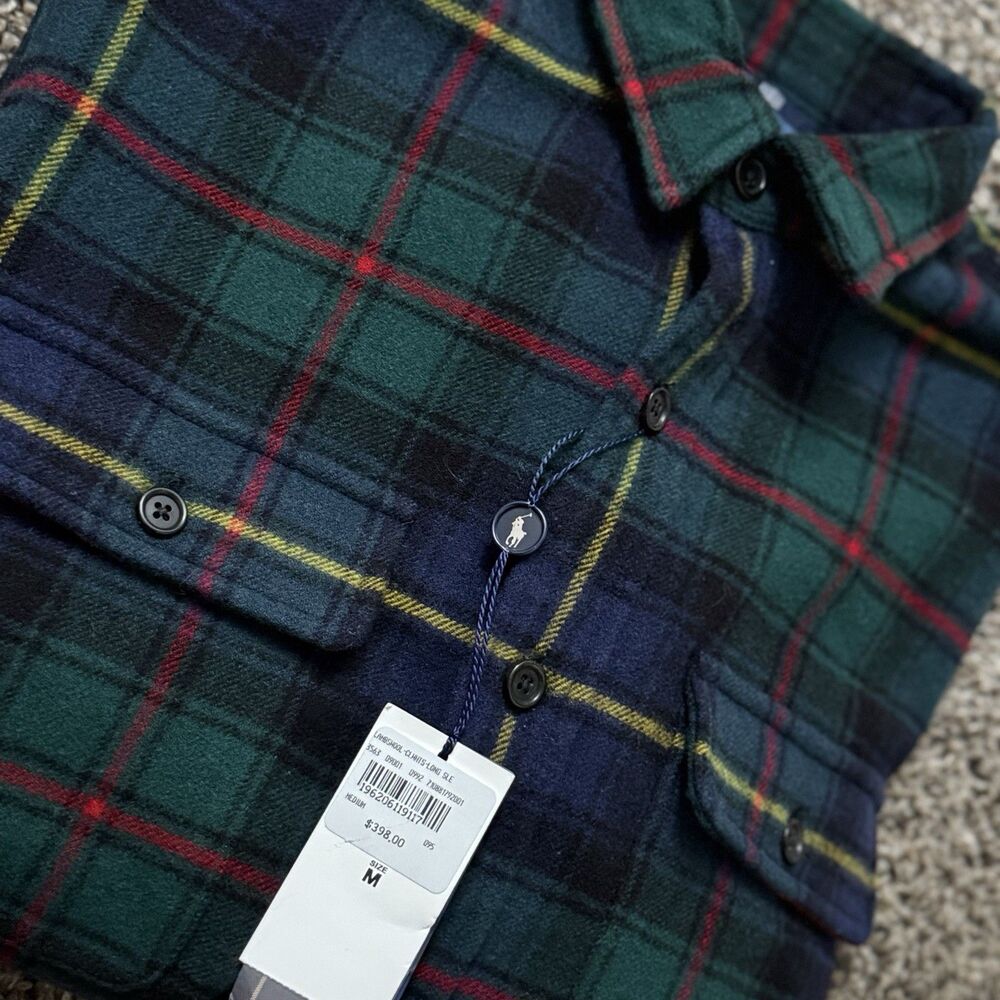 Polo Ralph Lauren Men’s Size Medium NWT The Polo Tartan Work shirt MSRP $398.00 - Picture 11 of 11